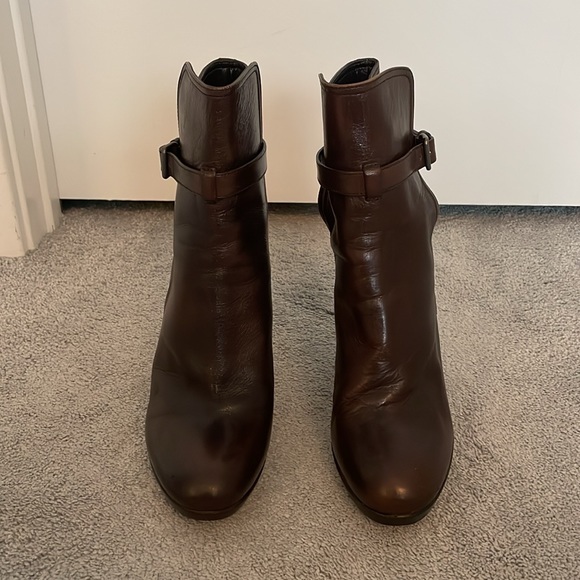 Miu Miu Leather Ankle Boots IT 39 US 9 - Picture 2 of 9